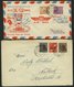 LOTS 1948/9, 8 Verschiedene Luftpostbelege Von Und Nach Westberlin, Meist Pracht - Usati