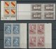 ALLGEMEINE AUSGABEN 1-13 VB **, 1945, Freimarken In Randviererblocks (1 Pf. Nur Zwei Paare), Die Pfennig-Werte Alle Mit  - Otros & Sin Clasificación