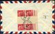 FRANKREICH FELDPOST 801,848 BRIEF, 1950, 1 Fr. Provinzwappen Und Rückseitig 6 Fr. Karminrosa Mit Zwischensteg Im Paar Mi - Military Postmarks From 1900 (out Of Wars Periods)