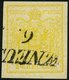 ÖSTERREICH 1Yd O, 1854, 1 Kr. Kadmiumgelb, Maschinenpapier, Type III, Pracht, Gepr. Dr. Ferchenbauer - Usati