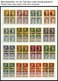 SAMMLUNGEN VB O , 1911-74, Saubere Sammlung Von 810 Verschiedenen Viererblocks Mit Zentrischen Stempeln, Prachtsammlung, - Verzamelingen