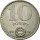 Monnaie, Hongrie, 10 Forint, 1972, Budapest, TTB, Nickel, KM:595 - Hongrie