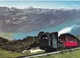 Postcard Steam Train Brienz Rothorn Bahn Switzerland Hotel Rothorn Kulm Backstamp My Ref  B23265 - Trains