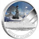 COOK ISLANDS 1 $ 2011 SILVER 999 Oz FAMOUS NAVAL BRITAIN'S BATTLESHIP JUTLAND 1916 WEIGHT 31,135g TITOLO 0,999 CONSERVAZ - Islas Cook