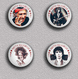 35 X The Rolling Stones Keith Richards Music Fan ART BADGE BUTTON PIN SET 1 (1inch/25mm Diameter) - Music