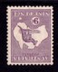 Australia 1919 Kangaroo 9d Violet 3rd Watermark INVERTED Die IIB MH - - Usados