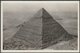 The Chefren Pyramid, Cairo, C.1930s - Ernst Landrock RP Postcard - Gizeh