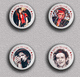 35 X The Rolling Stones Keith Richards Music Fan ART BADGE BUTTON PIN SET 2 (1inch/25mm Diameter) - Music
