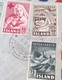 Iceland 1949 CHARITY: BARNASPITALI HOSPITAL On 1953 Air Mail Cover > Schweiz (Island Brief Hôpital Krankenhaus Lettre - Lettres & Documents