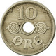 Monnaie, Danemark, Christian X, 10 Öre, 1926, Copenhagen, TTB, Copper-nickel - Danemark