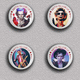 35 X The Rolling Stones Keith Richards Music Fan ART BADGE BUTTON PIN SET 5 (1inch/25mm Diameter) - Music