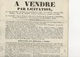 PETITE AFFICHE VENTE PAR LICITATION -COMMUNE D'ABBEVILLERS -CANTON D'AUDINCOURT -DOUBS-1846 - Affiches