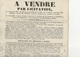 PETITE AFFICHE VENTE PAR LICITATION -COMMUNE D'ABBEVILLERS -CANTON D'AUDINCOURT -DOUBS-1846 - Afiches