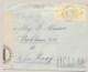 Curacao - 1940 - 2x 30 Cent Luchtpost Op Censored Cover Van KB ARUBA/St NICOLAAS Via KB ARUBA/ORANJESTAD Naar Den Haag - Curaçao, Antilles Neérlandaises, Aruba