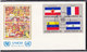 NATIONS UNIES 1980  DRAPEAUX  4 FDC UNICEF Yvert 316-331 - FDC