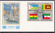 NATIONS UNIES 1981  DRAPEAUX  4 FDC UNICEF Yvert 341-356 - FDC