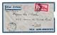 1933 - CACHET ROUGE " CONTROLE AVION " SUR LETTRE D'INDOCHINE POUR PARIS VIA AIR ORIENT CAD SAIGON CENTRAL - 1960-.... Lettres & Documents