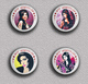 35 X Amy Winehouse Music Fan ART BADGE BUTTON PIN SET 3 (1inch/25mm Diameter) - Music