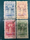 MACAU, 1947-1956 MERCY TAX STAMPS  X 4, USED - Gebraucht