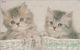 Télécarte Japon / 110-016 - ANIMAL - CHAT Chats - CAT Japan Phonecard - KATZE - GATO - GATTO - 4876 - Katten