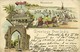 British India, DEHLI, Temple, Gate, Ahmedabad (1901) Postcard - Inde