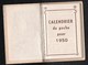 Calendriers > Petit Format : 1941-60 Moulins Joë Je Porte Bonheur 1950 - Petit Format : 1941-60