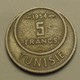 1954 - Tunisie - Tunisia - 1373 - 5 FRANCS - KM 277 - Tunisia