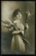 Ref 1255 - WWI Glamour Real Photo Postcard - Message - Sent Under Military Franchise - Other & Unclassified