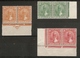 MALAYA PERAK 1938 - 1941 UNMOUNTED MINT/LIGHTLY MOUNTED MINT MARGINAL PAIRS SG 105, 106a, 111 Cat £14+ - Perak