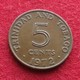 Trinidad E Tobago 5 Cents 1972 KM# 10 Trinite & Tobbacco - Trinité & Tobago