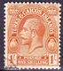 TURKS & CAICOS ISLANDS 1922 1/- Brown-Orange SG172 FU - Turks And Caicos