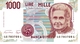 1000-Lire Banknote NEU - UNBENÜTZT - 1.000 Lire