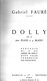 Dolly  Op 56 Pour Piano à 4 Mains De Gabriel Fauré Editeurs Hamelle & Cie Paris - Instrumentos Di Arco Y Cuerda