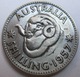 AUSTRALIA SHILLING 1957 ARGENTO KM# 59 - Shilling