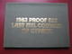 Cyprus Last Mil 1982 Proof 7 Coin Collection Set: 1~500 (1977) Mils Cased By Royal Mint - Cyprus