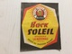 Ancienne Étiquette 1 BIÈRE BOCK SOLEIL  BRASSERIE LA NATIONALE DOUAI BOUCHART  NORD - Bière