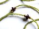 Delcampe - Cordon à Lunettes Artisanal Vert, Pierre Naturelle, Perles Japonaises, Miyuki 15/0, Grenat Naturel, Bijou Fait-main, Ach - Other & Unclassified