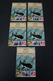 TINTIN Kuifje Hergé - Carte Postale + 5 Timbres Diff. -Emission 4 - DUOSTAMPS - De Schat Van Scharlaken Rackham -!RARE!! - Andere & Zonder Classificatie