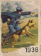 Thematiques Calendriers Publicitaire Cirage Crème Eclipse Année 1938 Police Avec Son Chien Policier - Petit Format : 1921-40