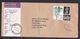 UK: Special Delivery Cover, 1990, 3 Stamps, Machin, Castle, High Value, Uncommon Purple Label (traces Of Use) - Brieven En Documenten