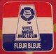 Autocollant Vivez Mieux Avec Le Lin Fleur Bleue. Vers 1960-70 - Autocollants