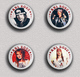 35 X Guns N' Roses BAND - Axl Rose Music Fan ART BADGE BUTTON PIN SET 2 (1inch/25mm Diameter) - Music