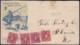 1898-H-80 US WAR. PATRIOTIC ENGRAVING COVER POSTAGE DUE JUL 1899. - Cartas & Documentos