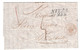 1846 - CAD ROUGE MARQUE D'ENTRÉE SARDAIGNE ANTIBES + GRIFFE MP NIZZA 31 MAR Sur LETTRE LAC Pour MARSEILLE - 1801-1848: Précurseurs XIX