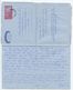 Great Britain 1961 6p QEII Aerogramme Benburb, Co. Tyrone, Northern Ireland Pmk - Stamped Stationery, Airletters & Aerogrammes