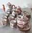 Service à Café Japonais Années 1920-1930 Porcelaine Fine 9 Tasses Soucoupes 2 Pots 1 Sucrier - Kopjes