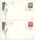 Israel 1966 6 FDCs Town Emblems - FDC