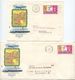 Jersey 1969 2 FDCs Scott 22 QEII & Inauguration Of Independent Postal Service - Jersey