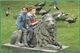 ! - Carte - Deux Petits Garçons Sur Une Statue De Lion - Scènes & Paysages
