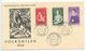 Saar 1954 FDC Scott B101-B103 Volkshilfe, Art Paintings By Murillo - FDC